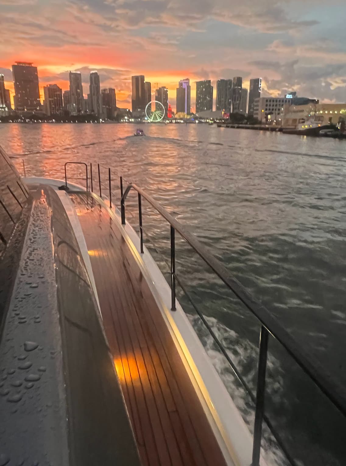 landscape view from yacht