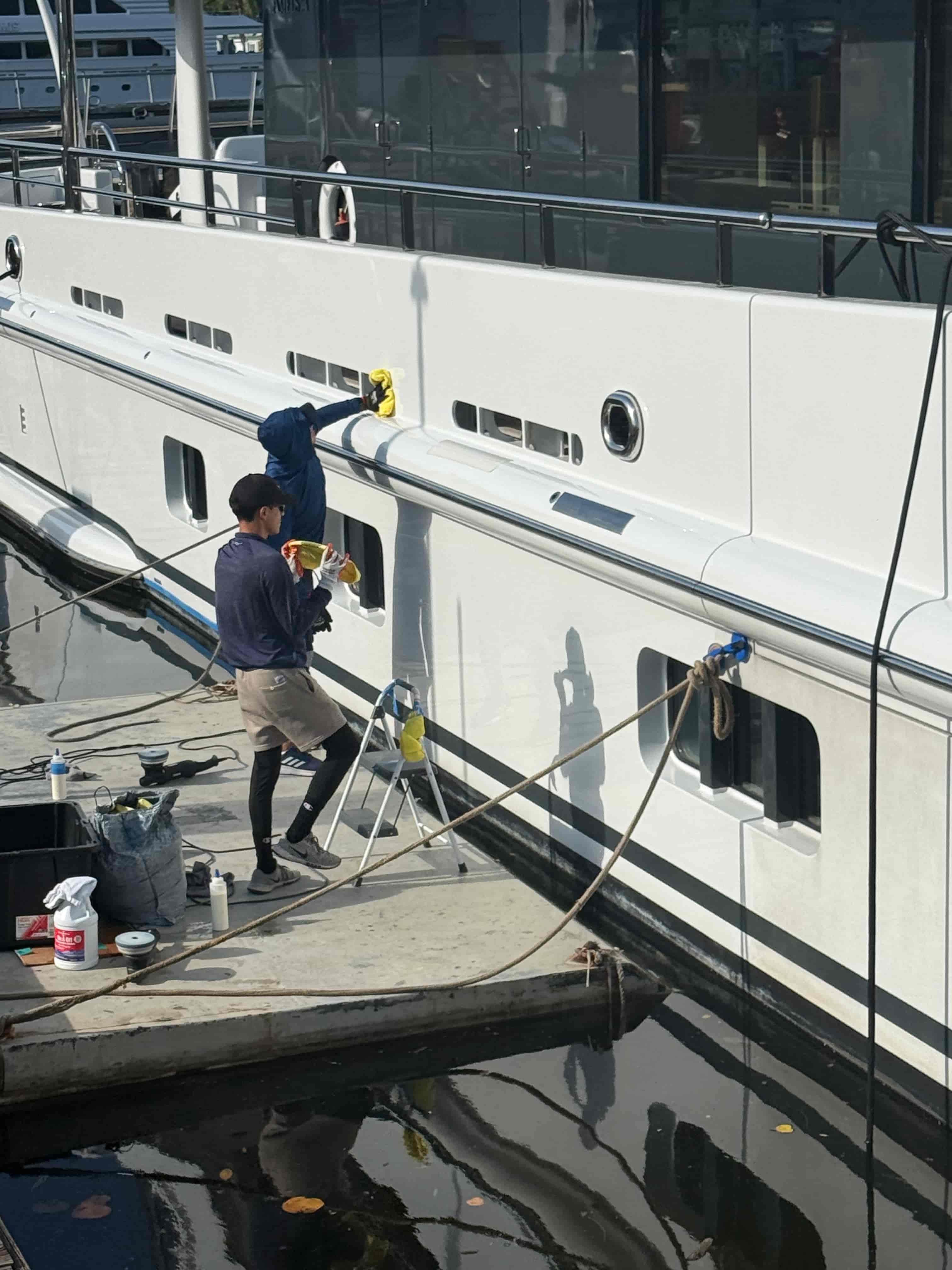 yacht ceramic coating process