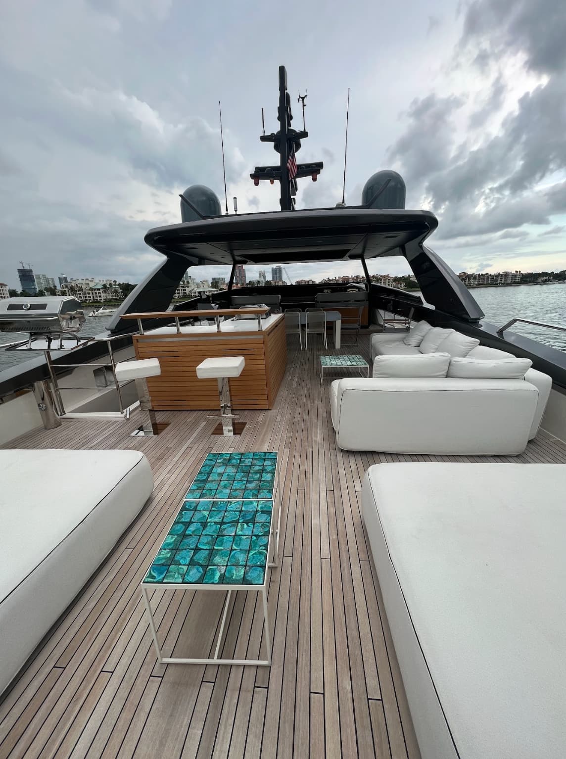 yacht interior view